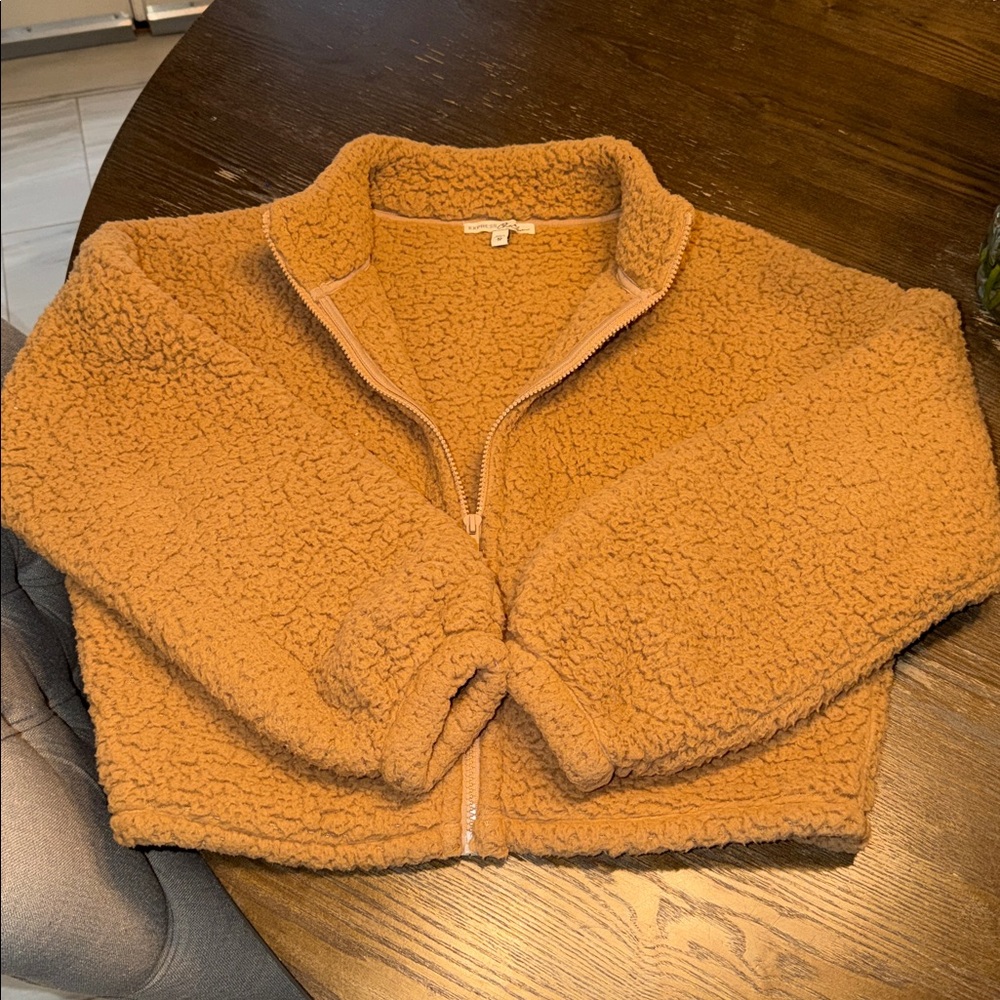Express Tan Sherpa Jacket
